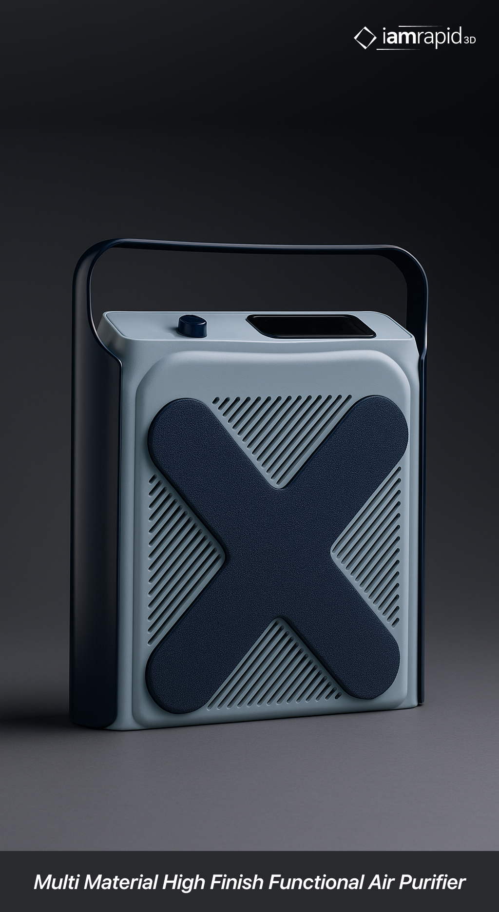 Multi-material high finish functional air purifier 3D printed prototype